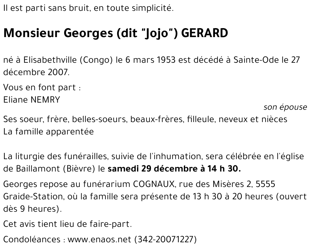 Georges (dit 
