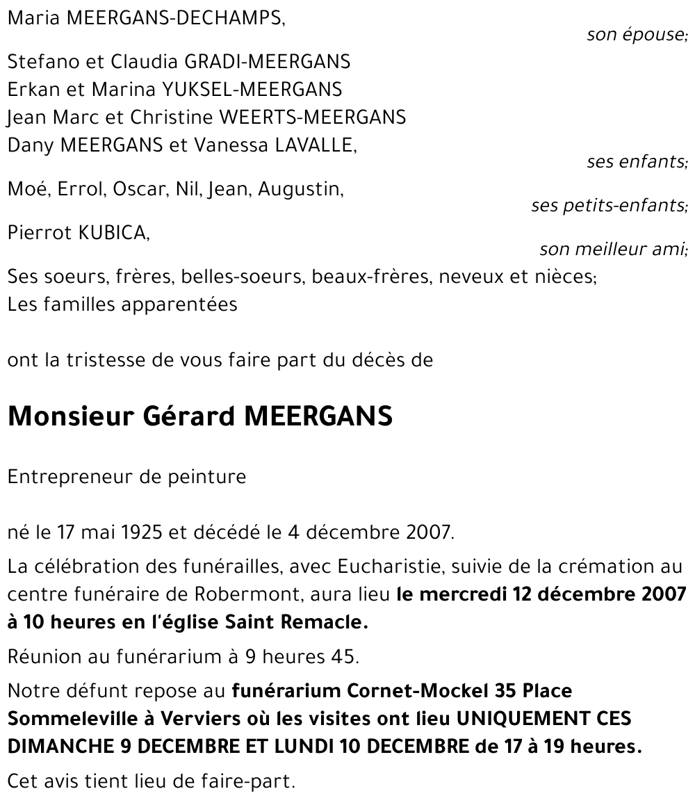 Gérard MEERGANS