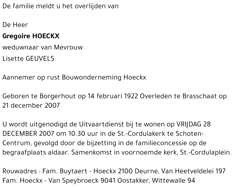 Gregoire Hoeckx