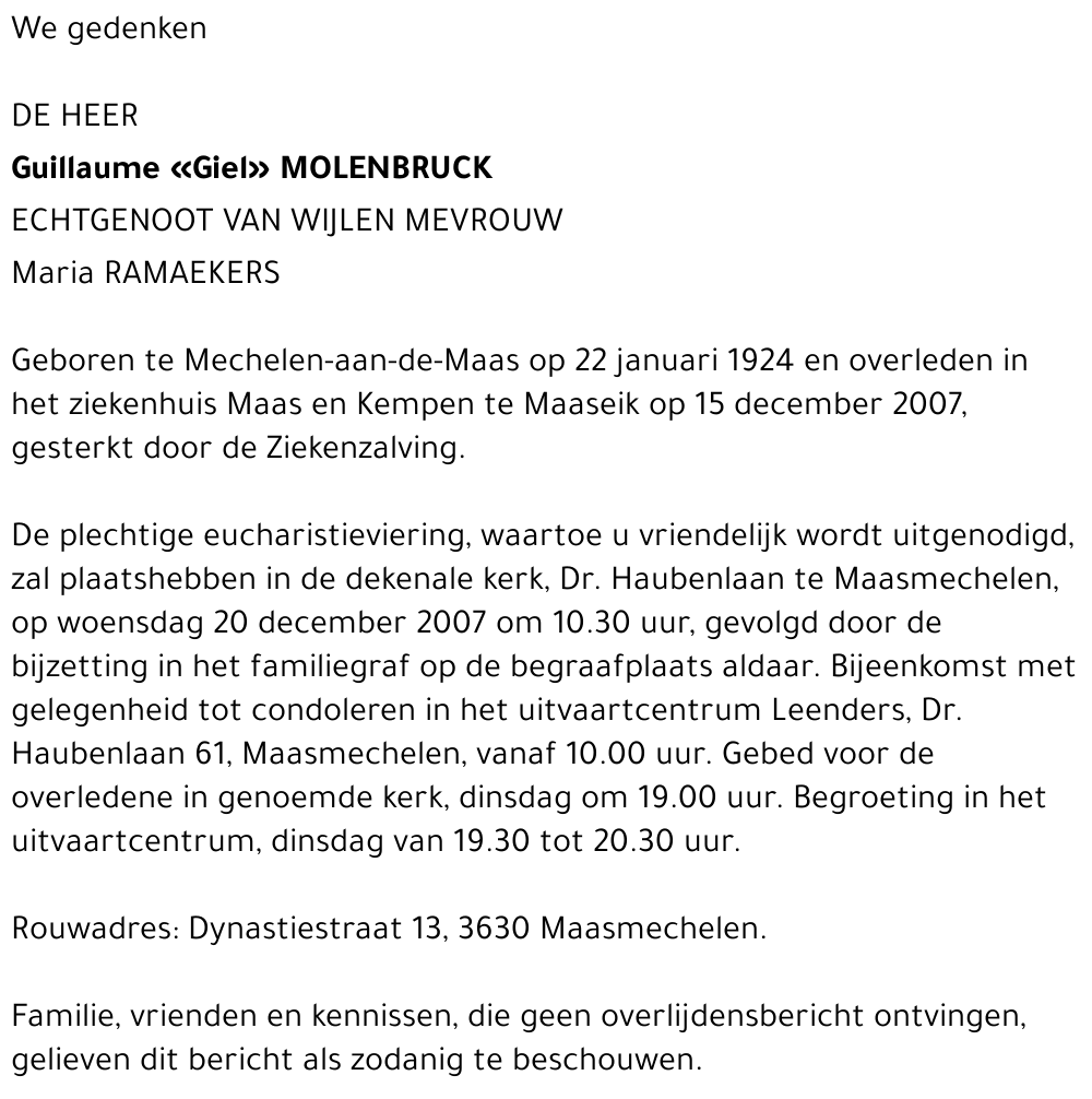 Guillaume «Giel» Molenbruck