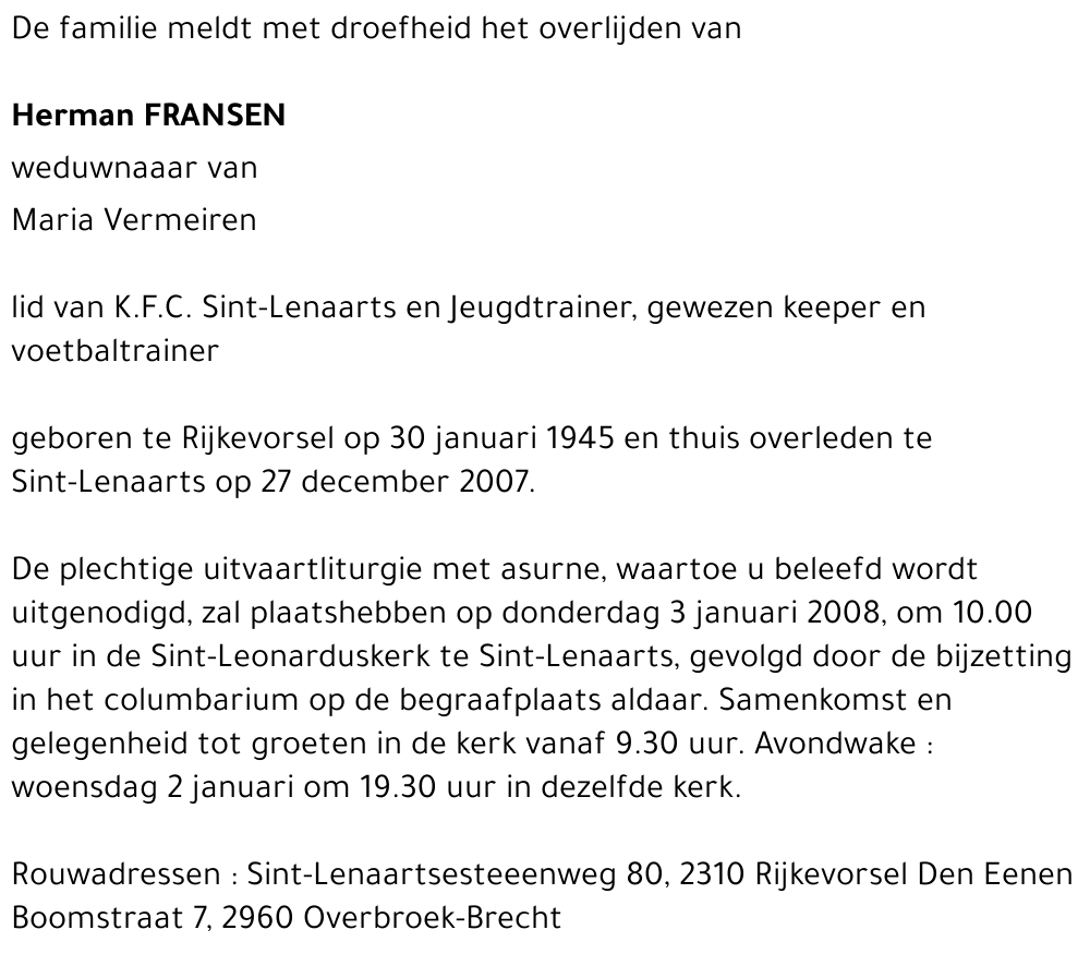 Herman FRANSEN