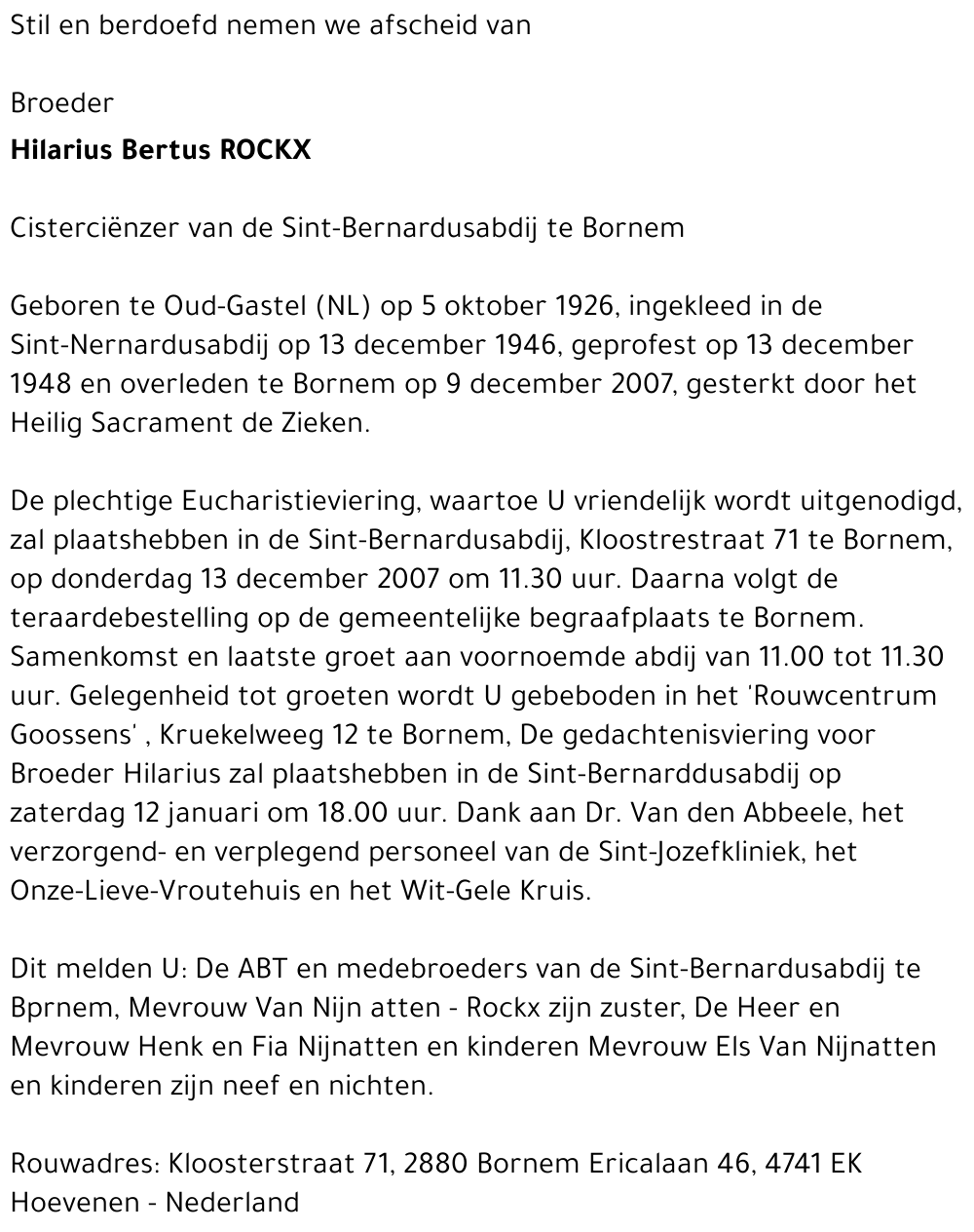 Hilarius Bertus Rockx