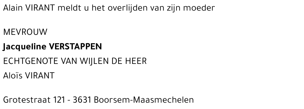 Jacqueline Verstappen