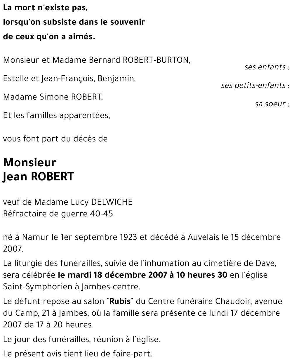 Jean ROBERT