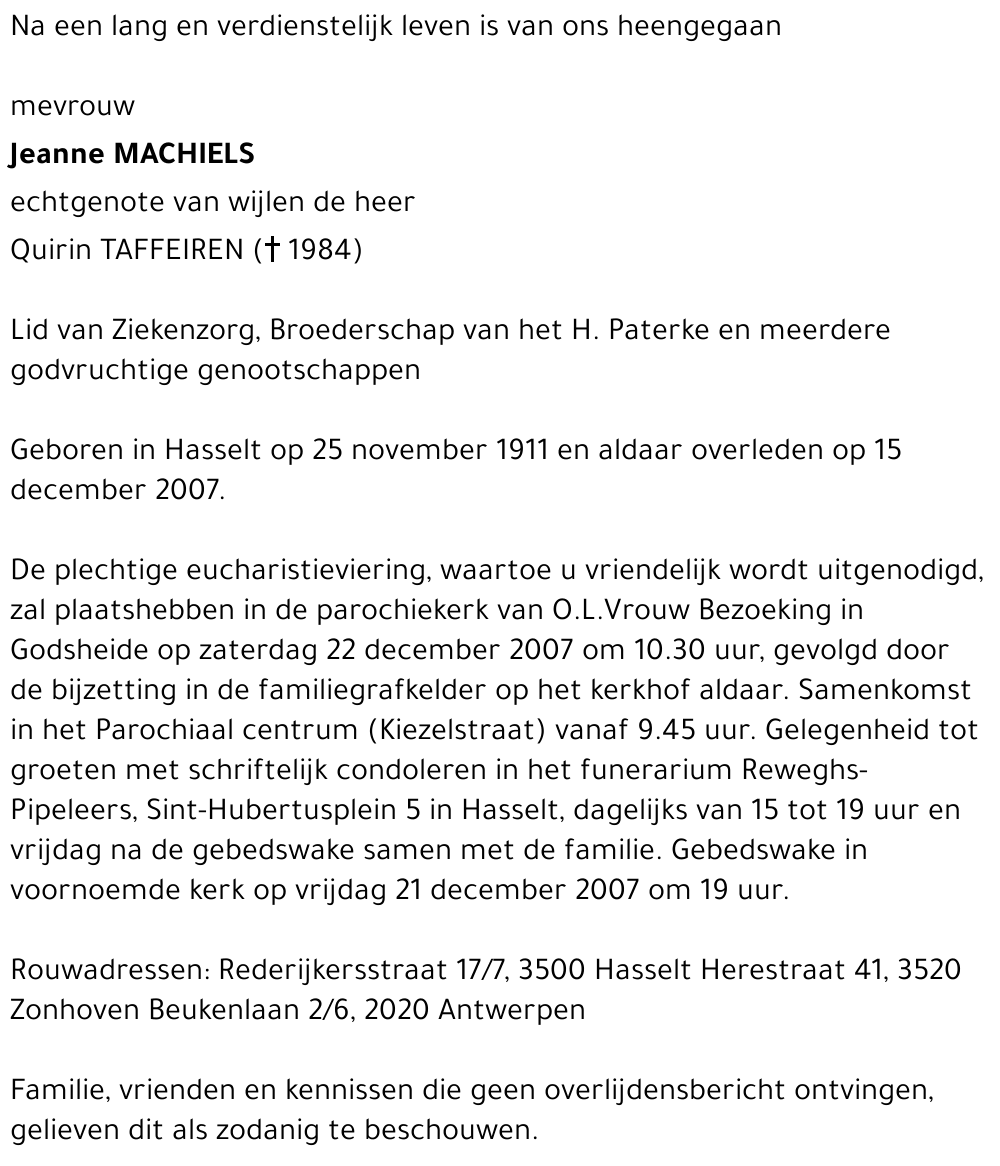 Jeanne Machiels