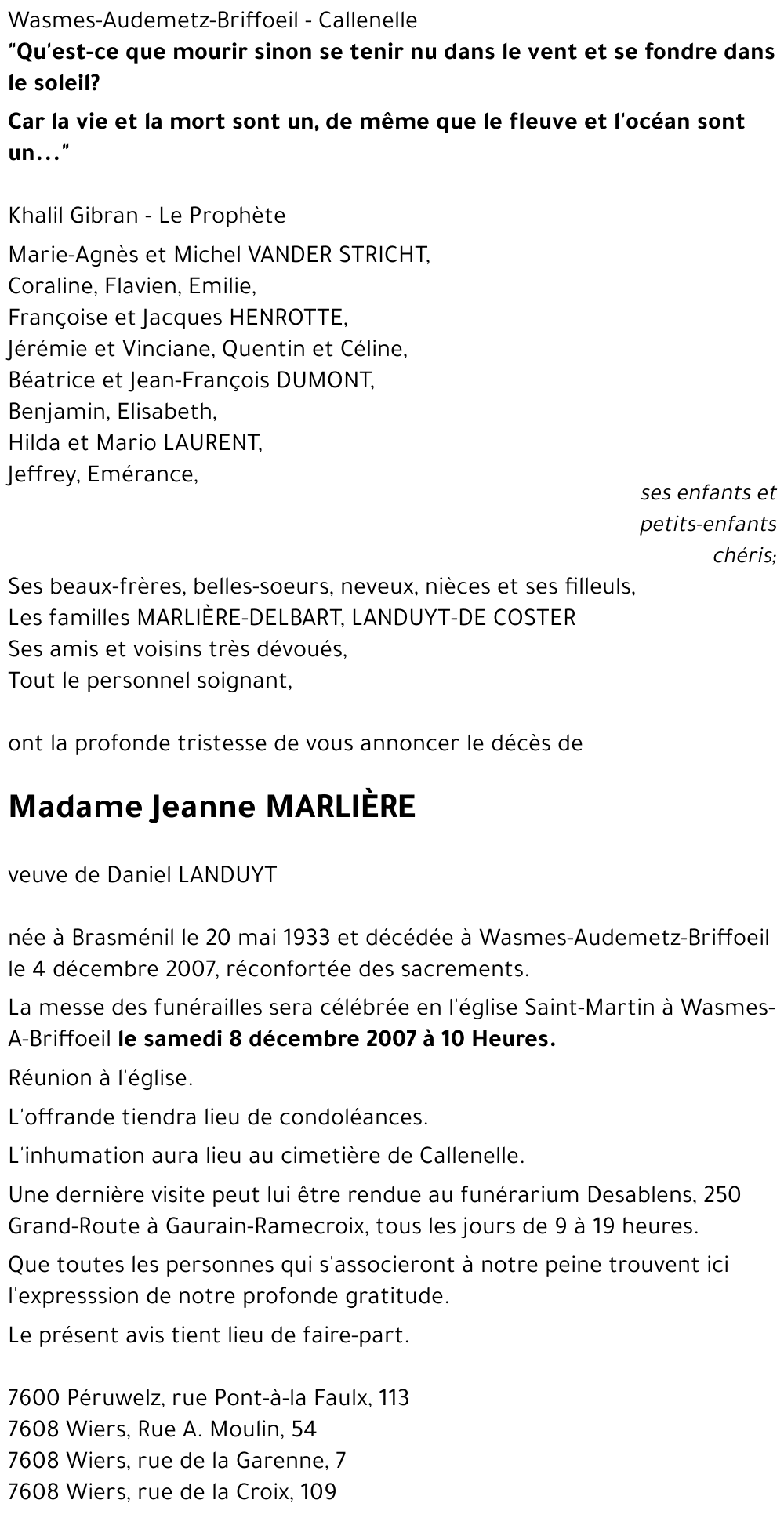 Jeanne MARLIÈRE
