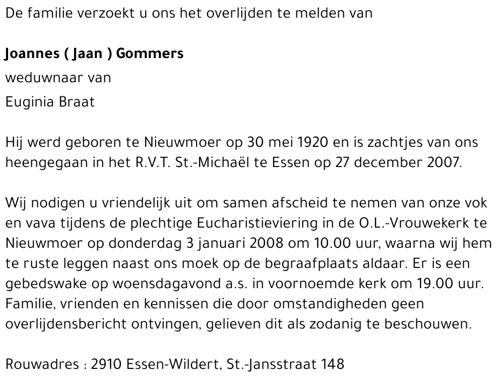 Joannes (Jaan) Gommers