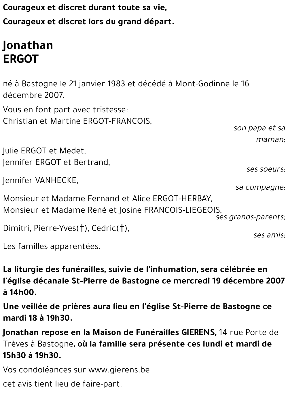 Jonathan ERGOT