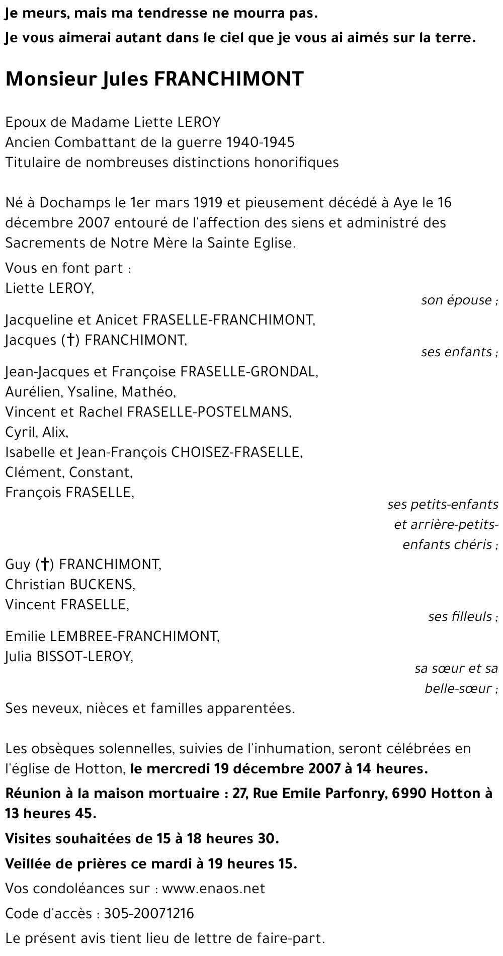 Jules FRANCHIMONT