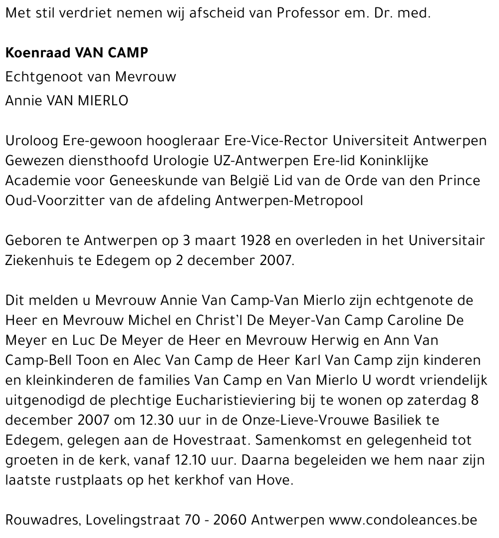 Koenraad Van Camp