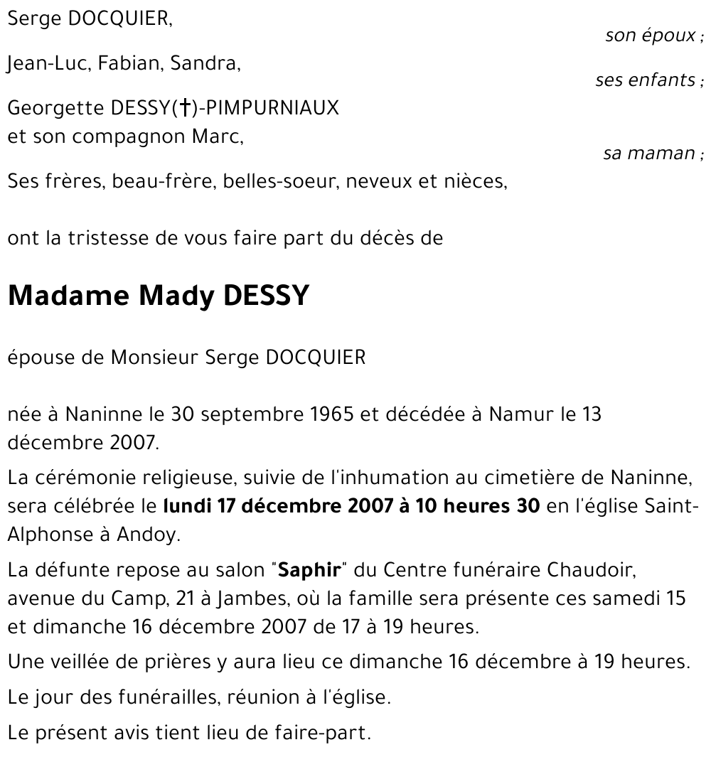 Mady DESSY