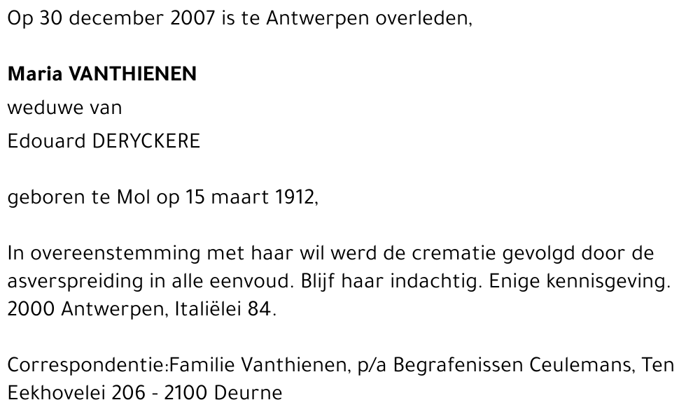 Maria Vanthienen