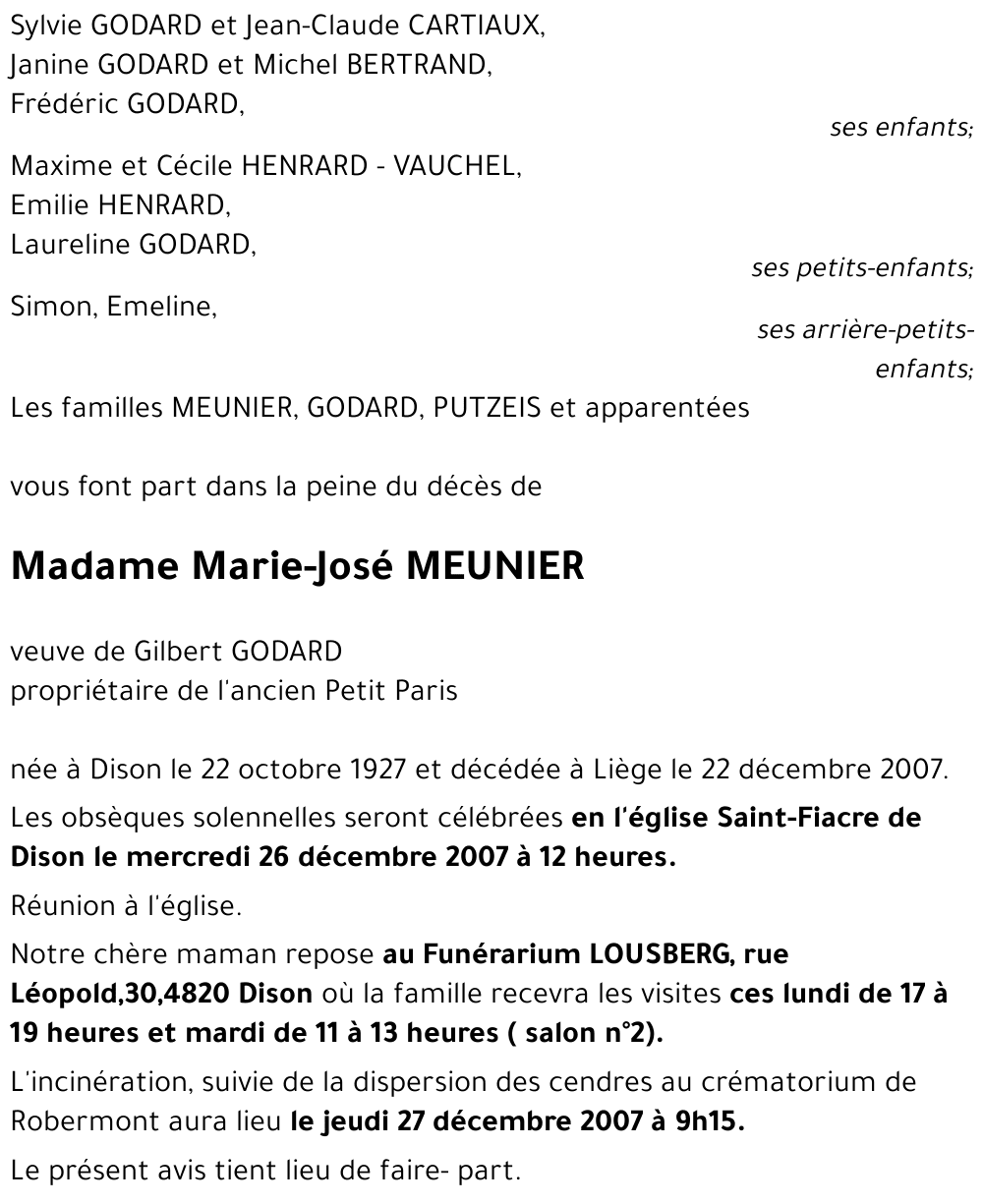 Marie-José MEUNIER