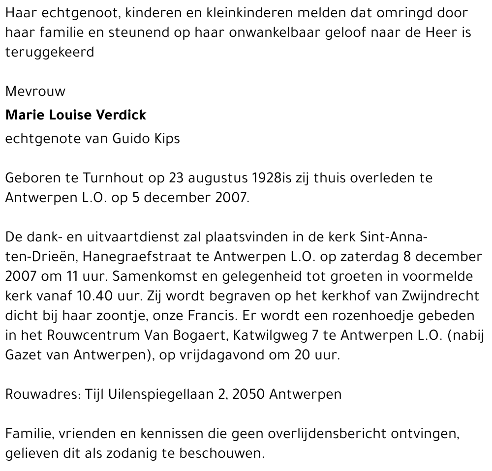 Marie Louise Verdick