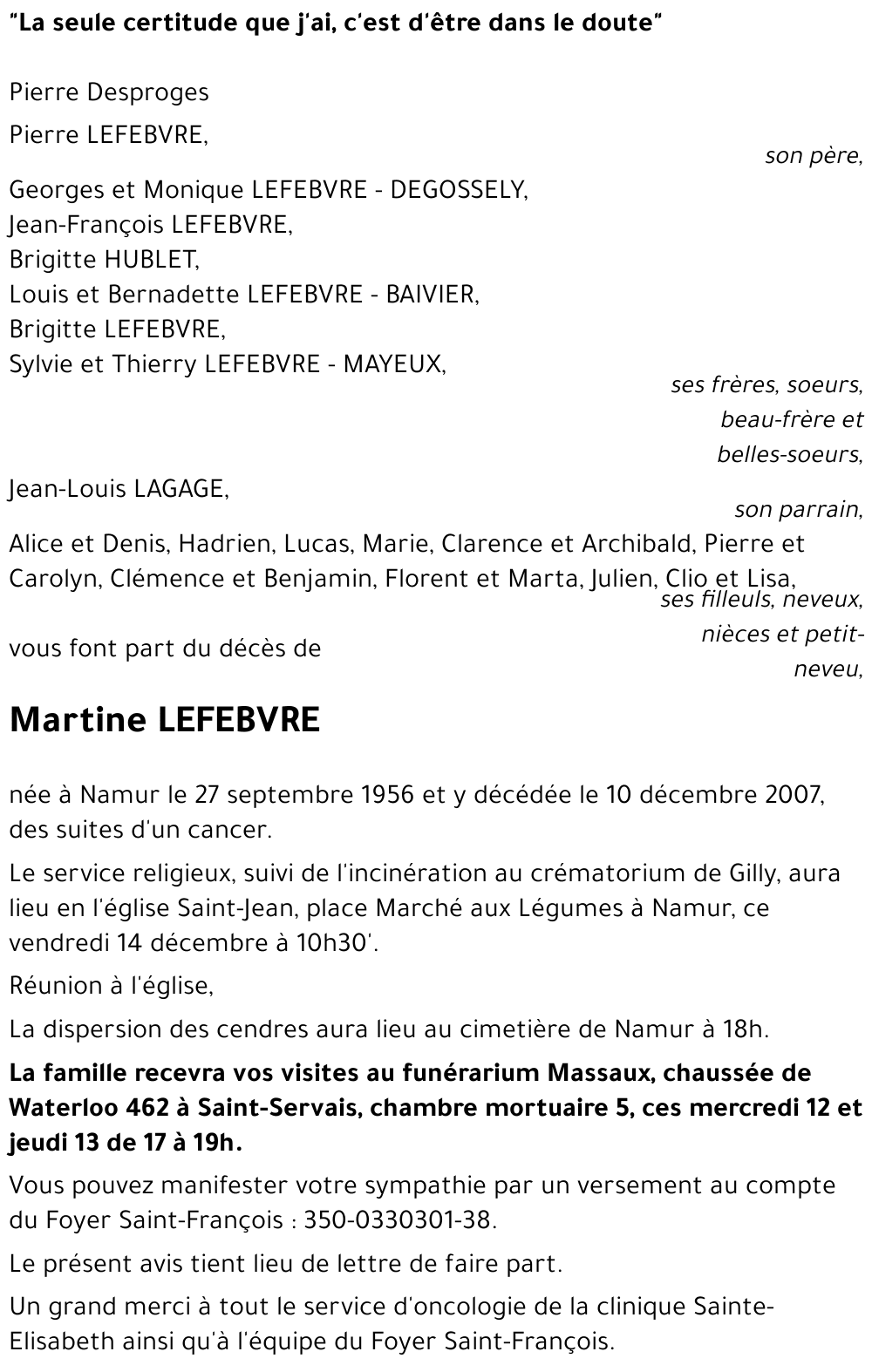 Martine LEFEBVRE