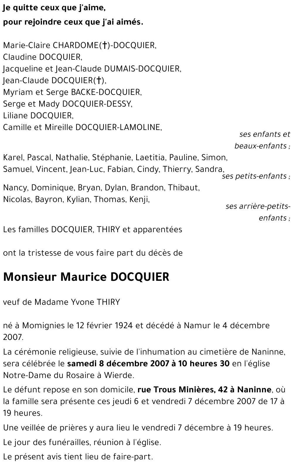 Maurice DOCQUIER