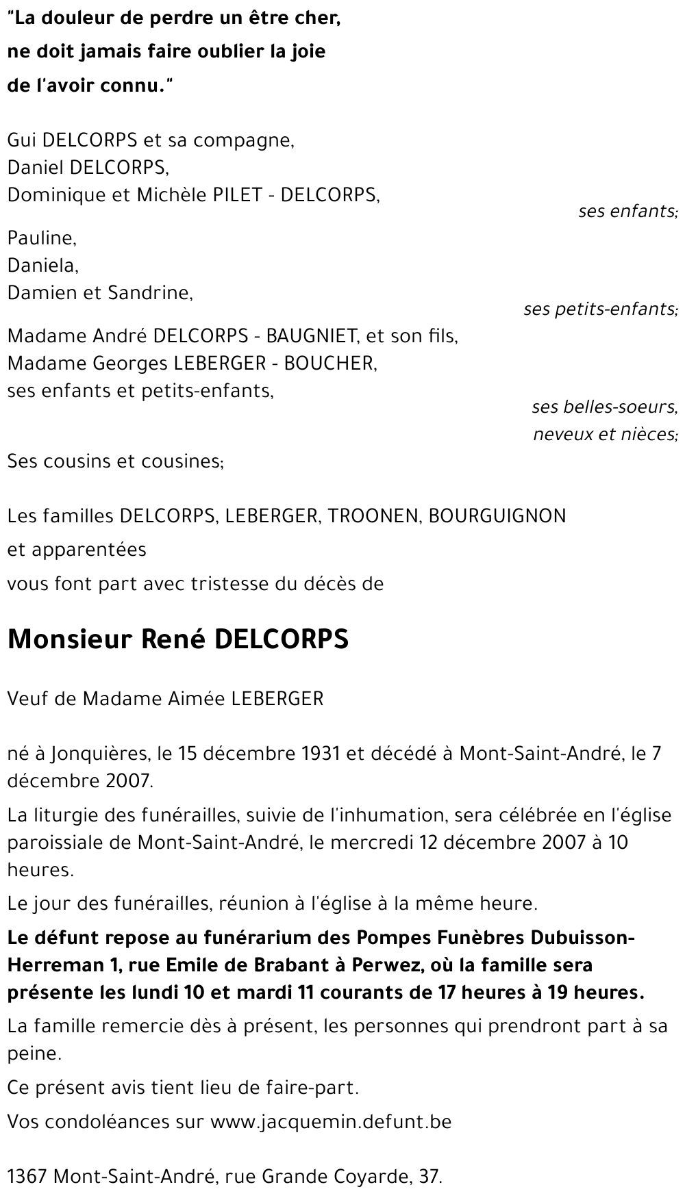 René DELCORPS