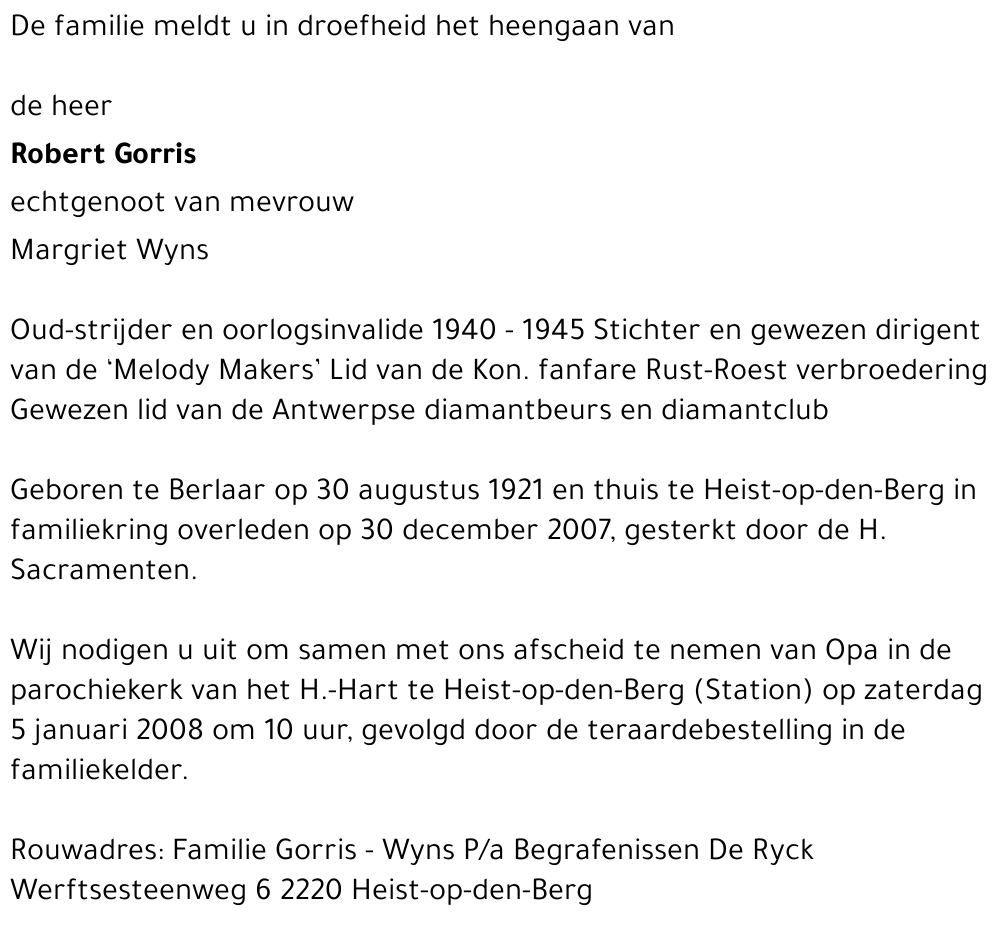 Robert Gorris