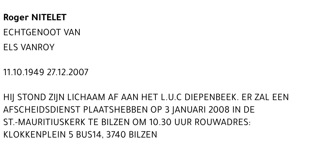 Roger NITELET