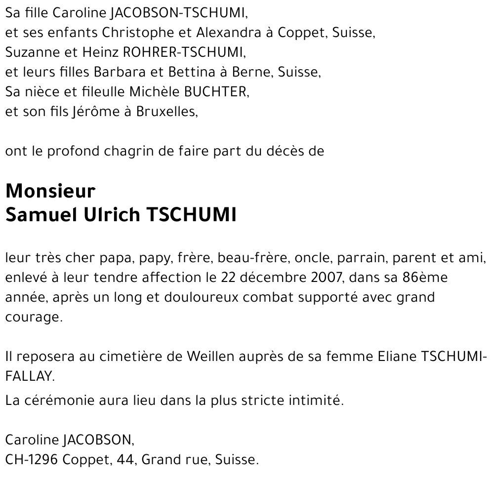 Samuel Ulrich TSCHUMI