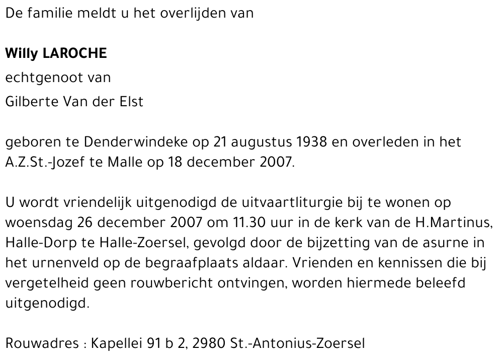 Willy LAROCHE