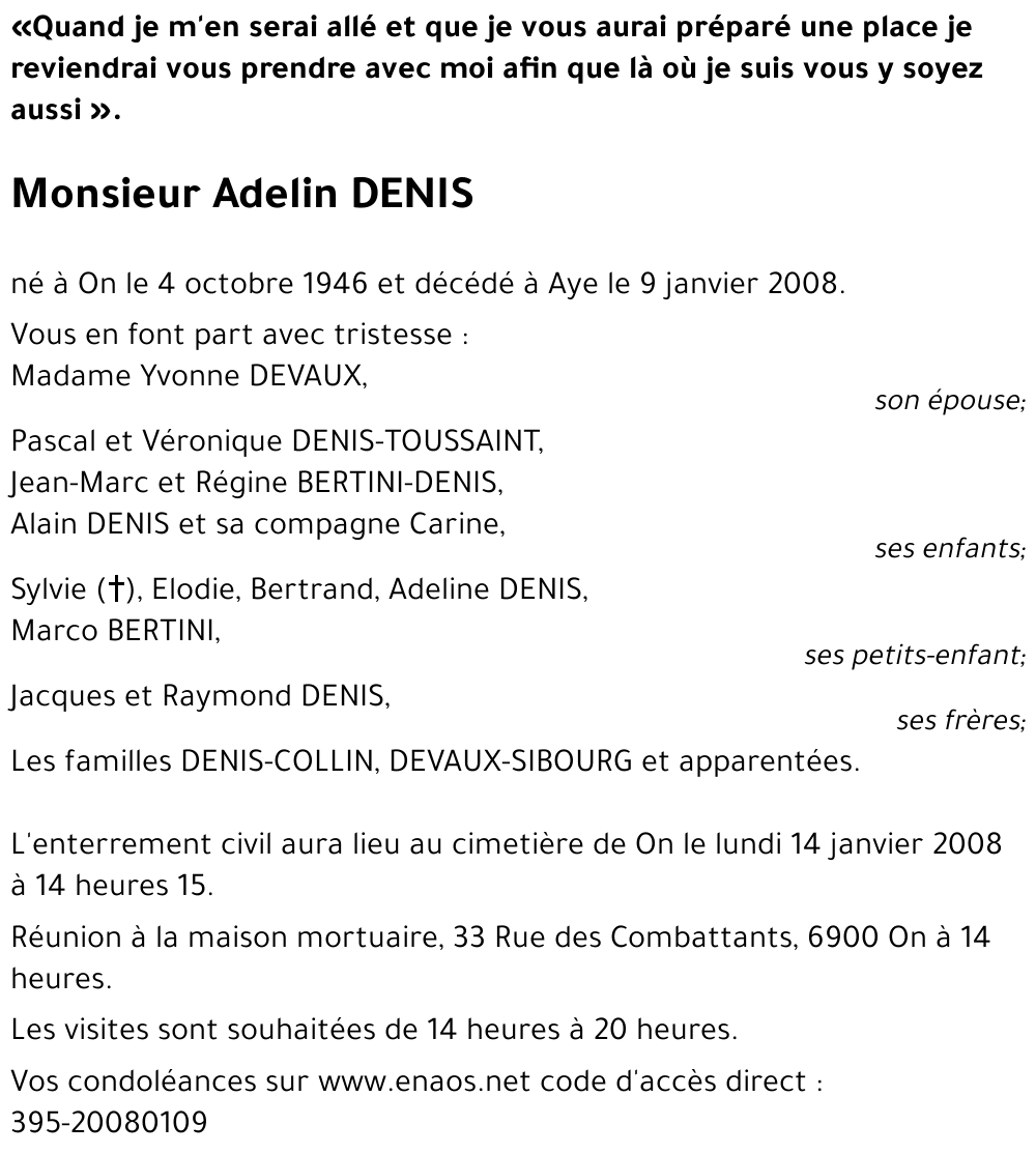 Adelin DENIS