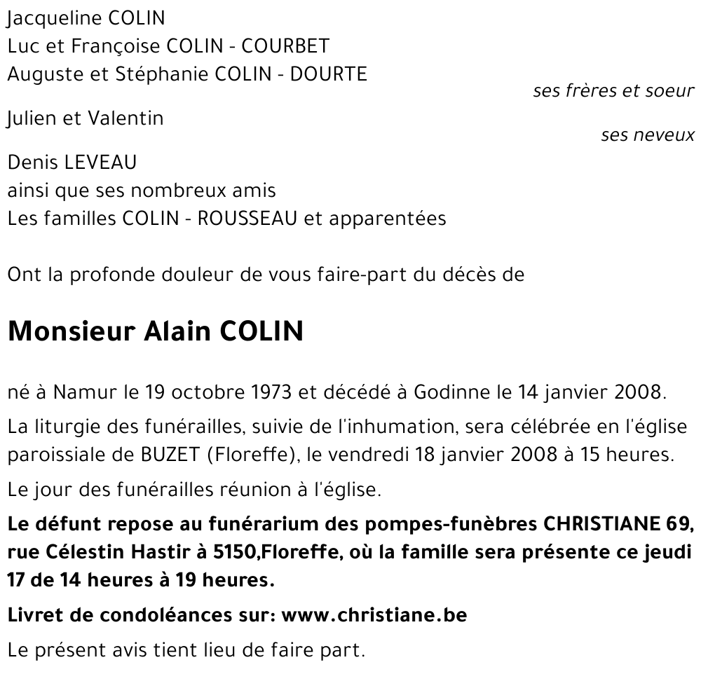 Alain COLIN