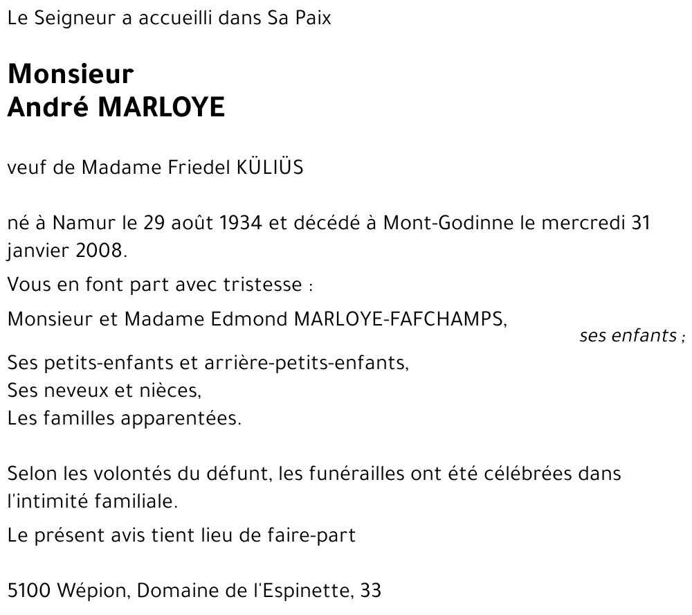 André MARLOYE