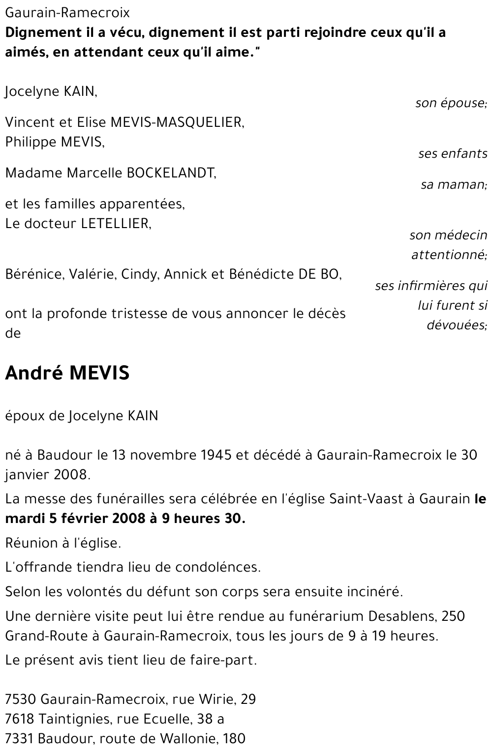 André MEVIS