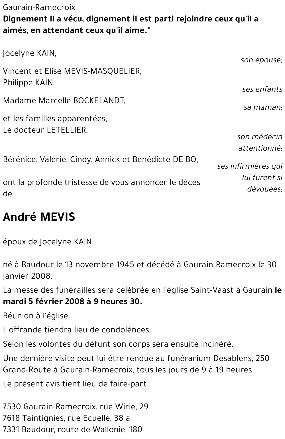 André MEVIS