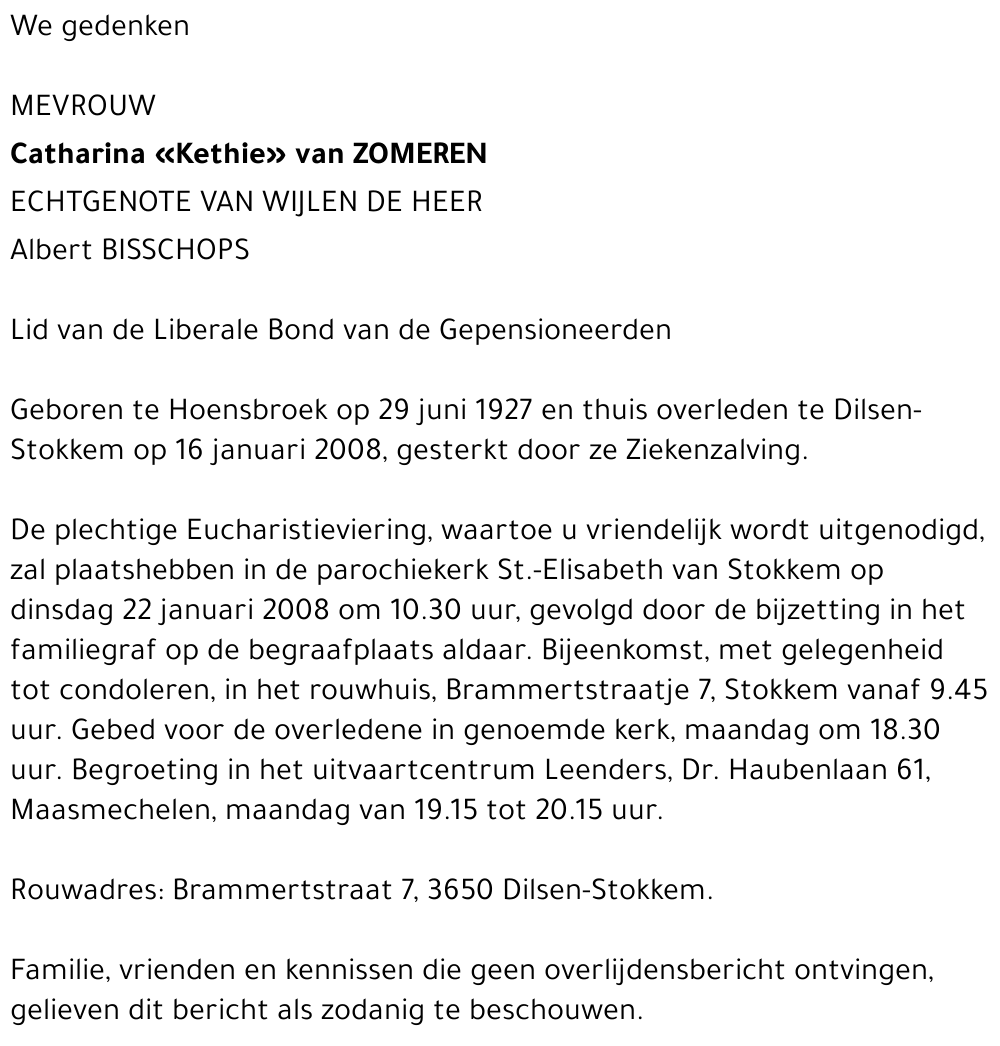 Catharina van Zomeren