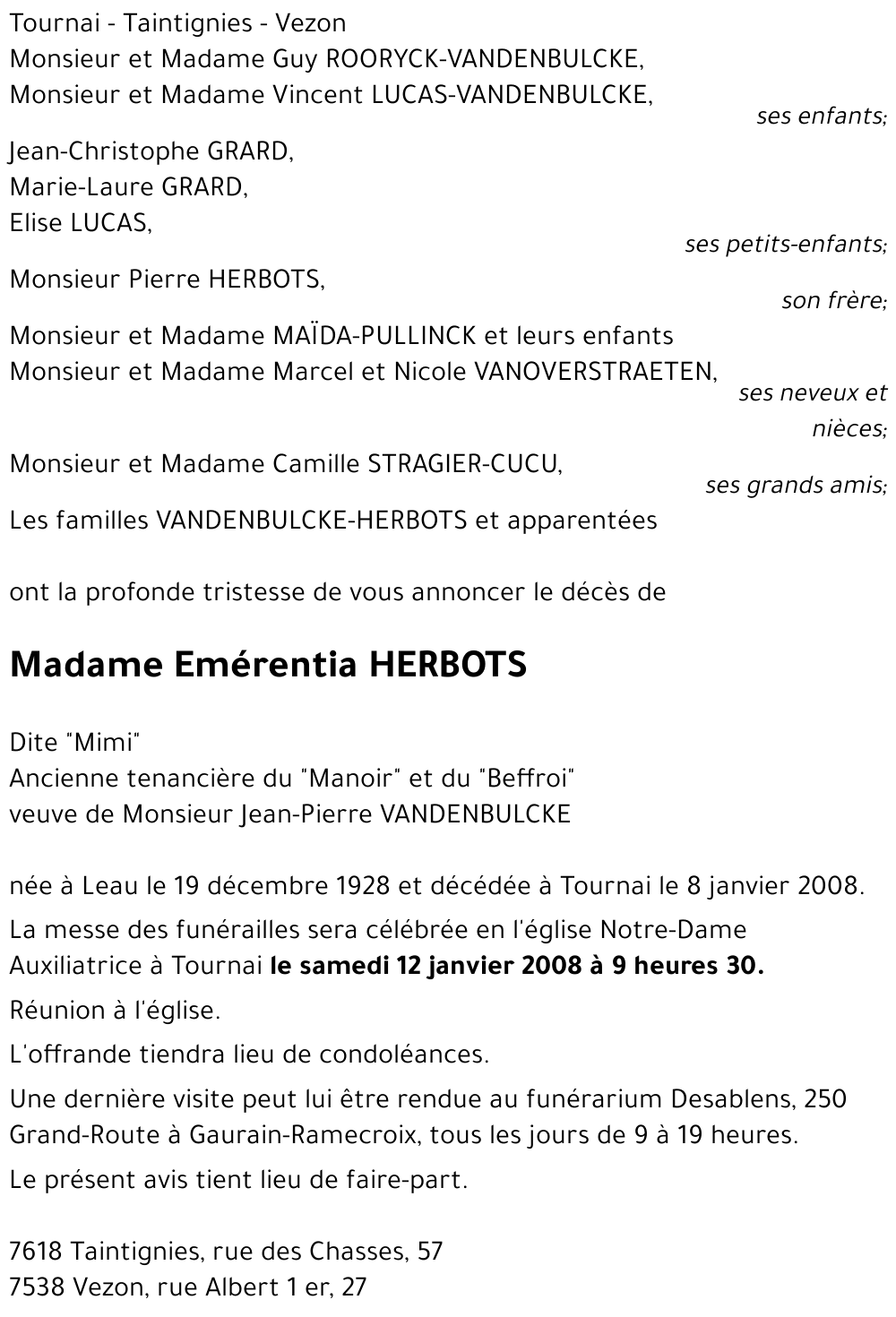 Emérentia HERBOTS