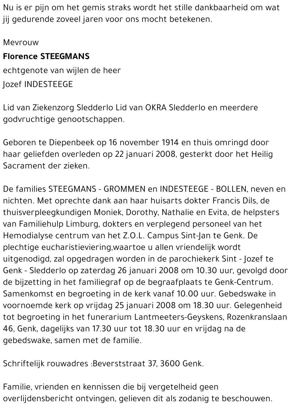 Florence STEEGMANS