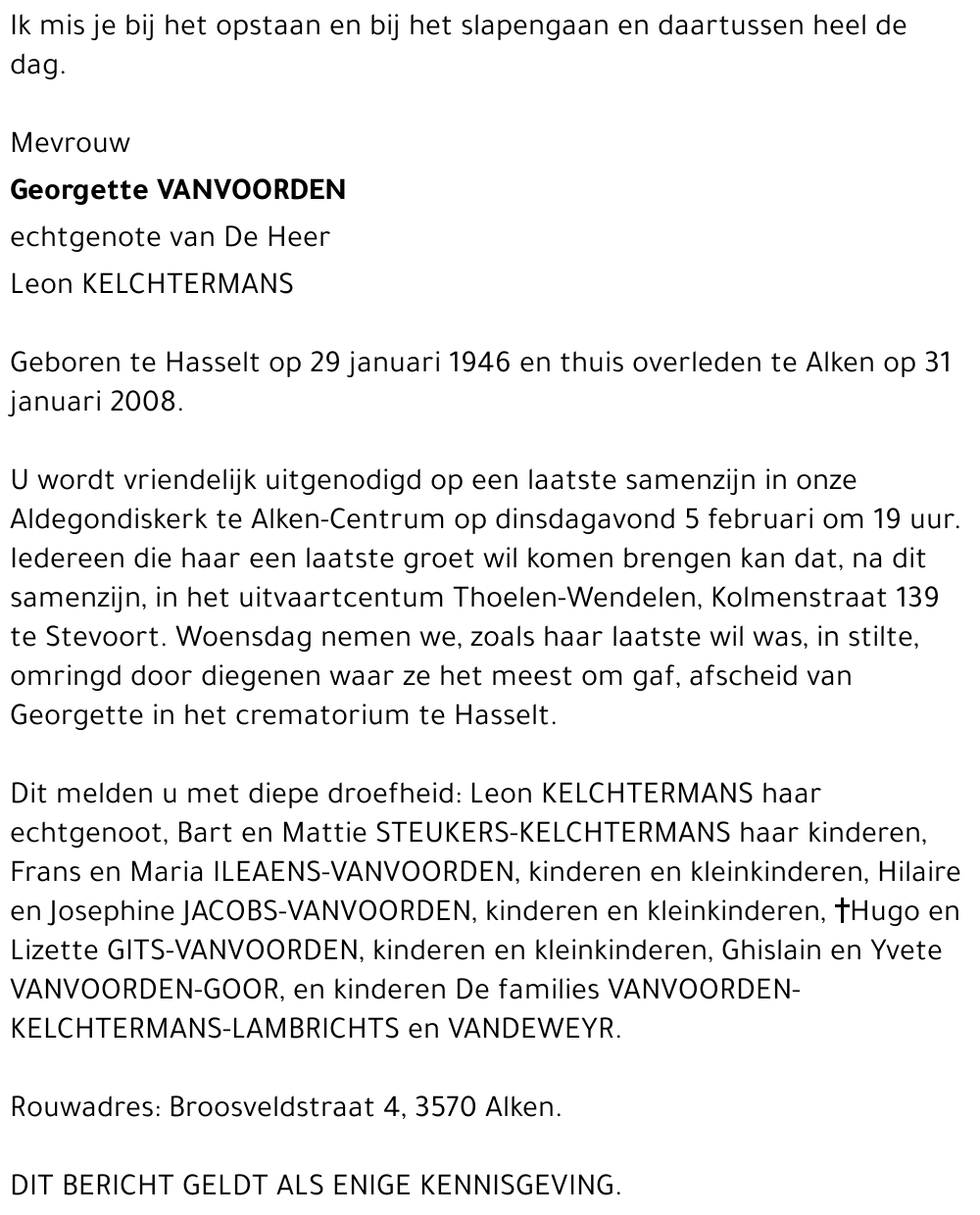 Georgette Vanvoorden