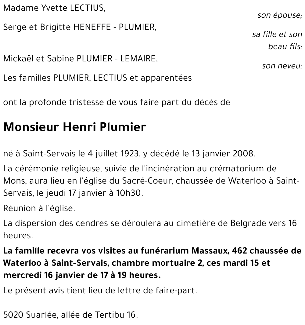 Henri Plumier