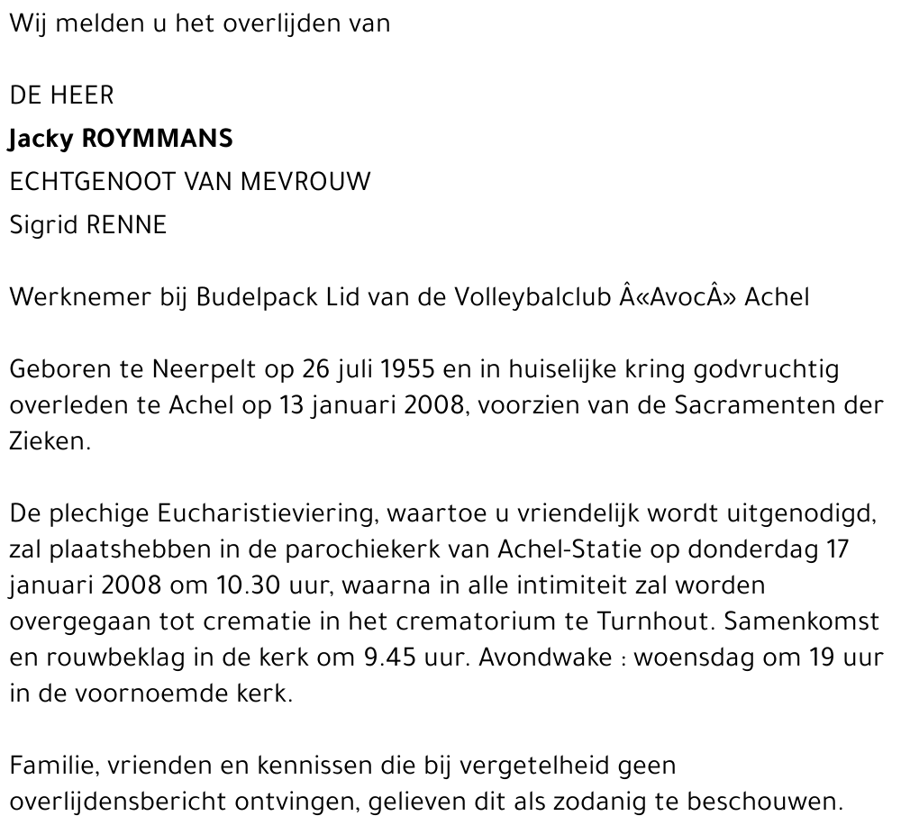 Jacky Roymans