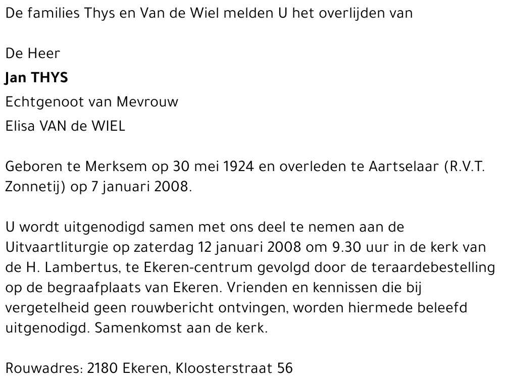 Jan Thys