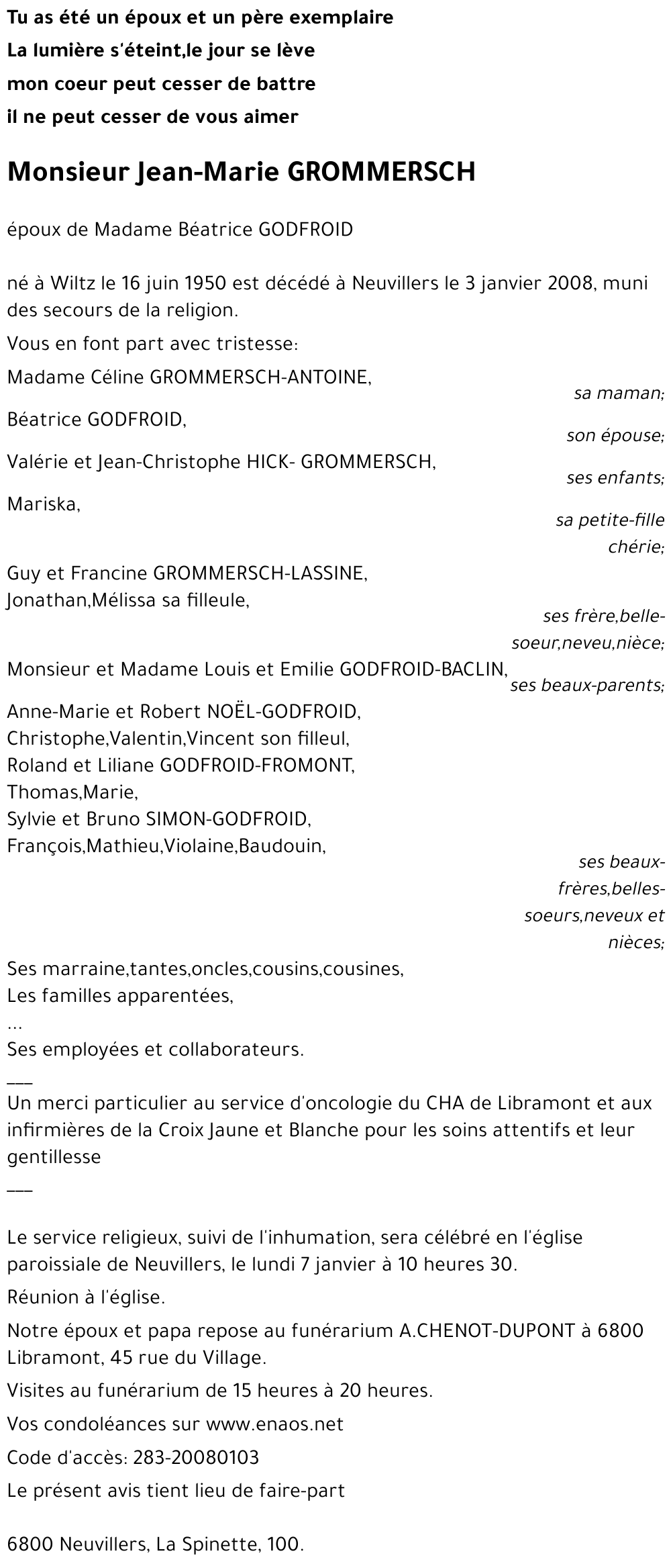 Jean-Marie GROMMERSCH