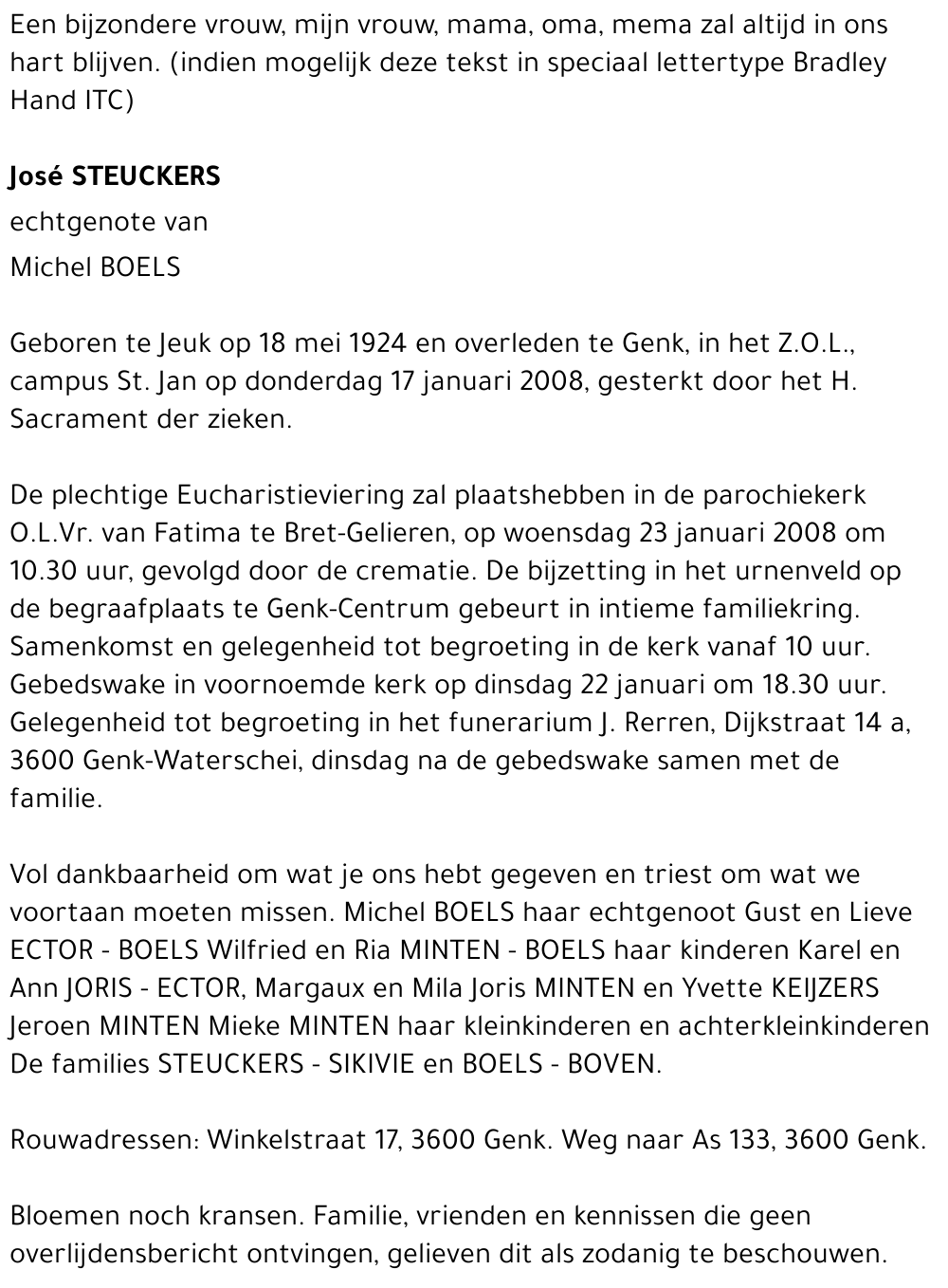 José STEUCKERS