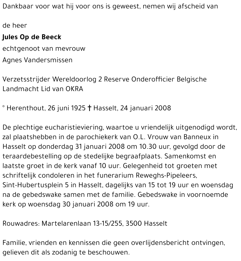 Jules Op de Beeck