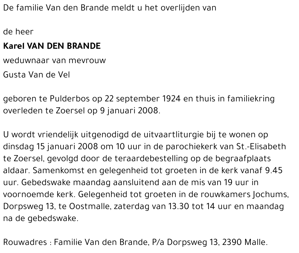 Karel Van den Brande