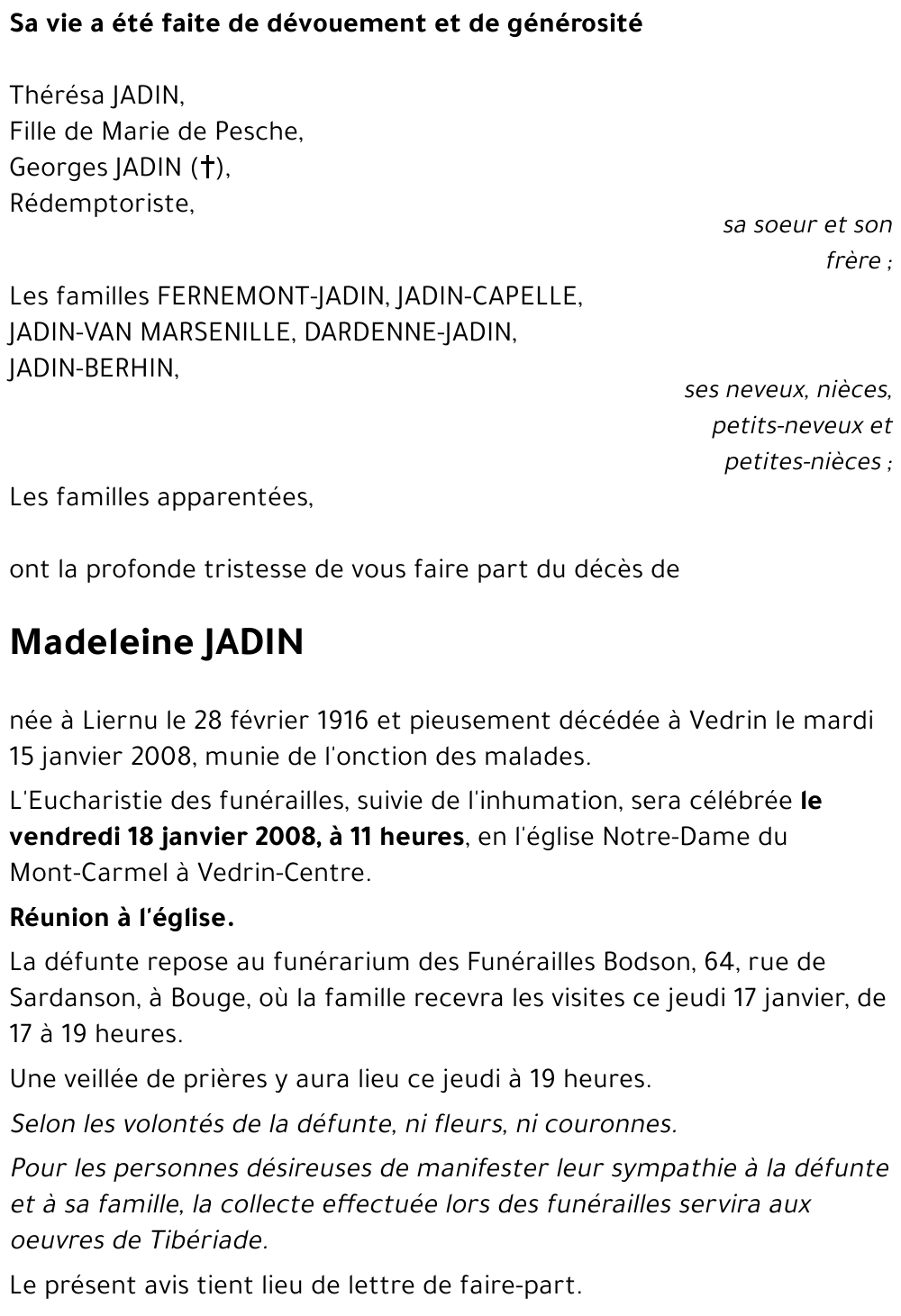 Madeleine JADIN