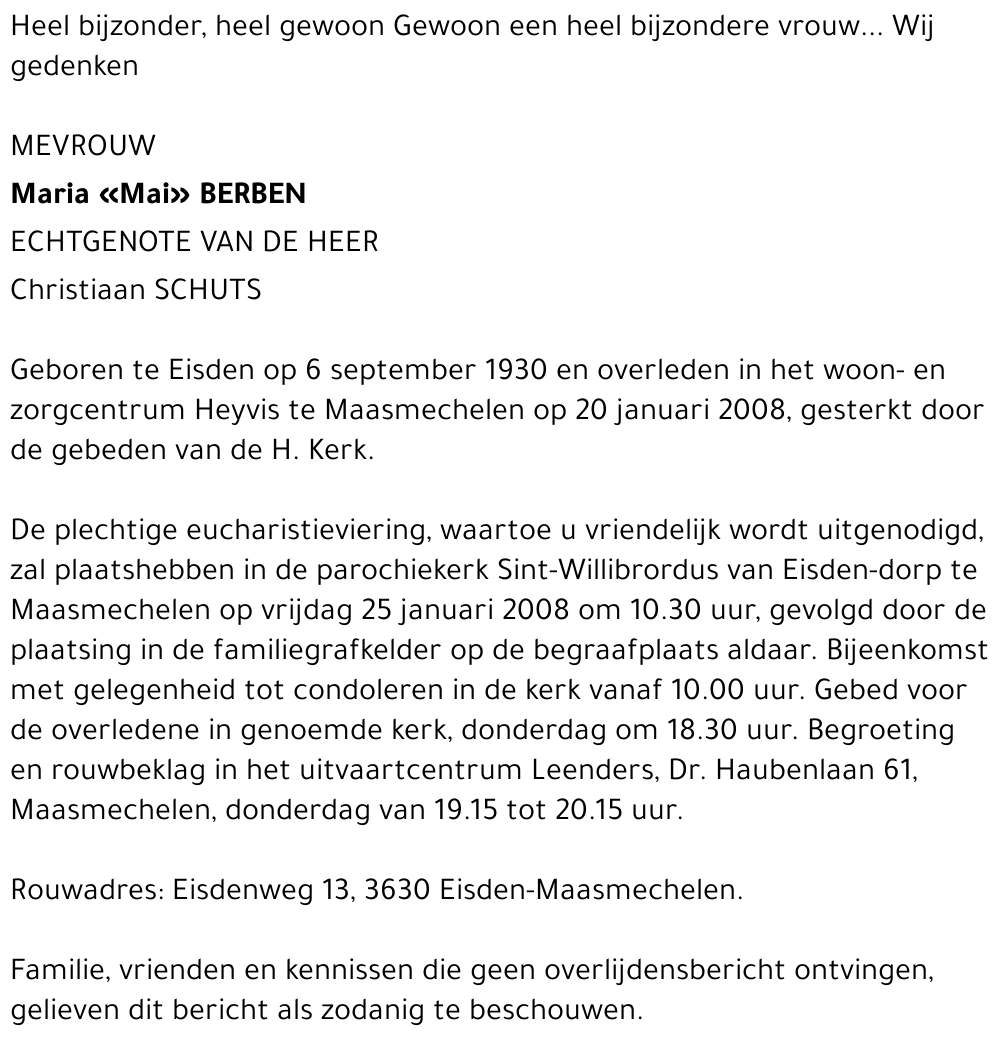 Maria «Mai» Berben