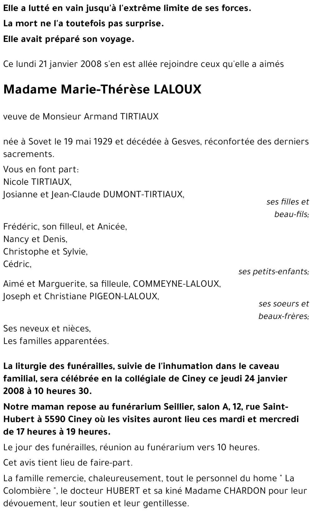 Marie-Thérèse LALOUX