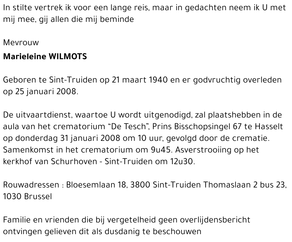 Marieleine Wilmots