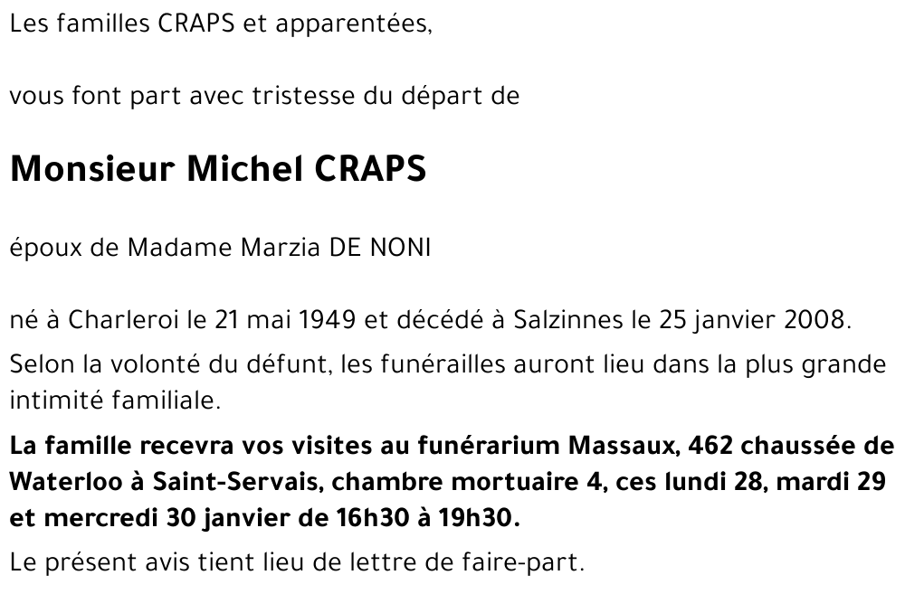 Michel CRAPS