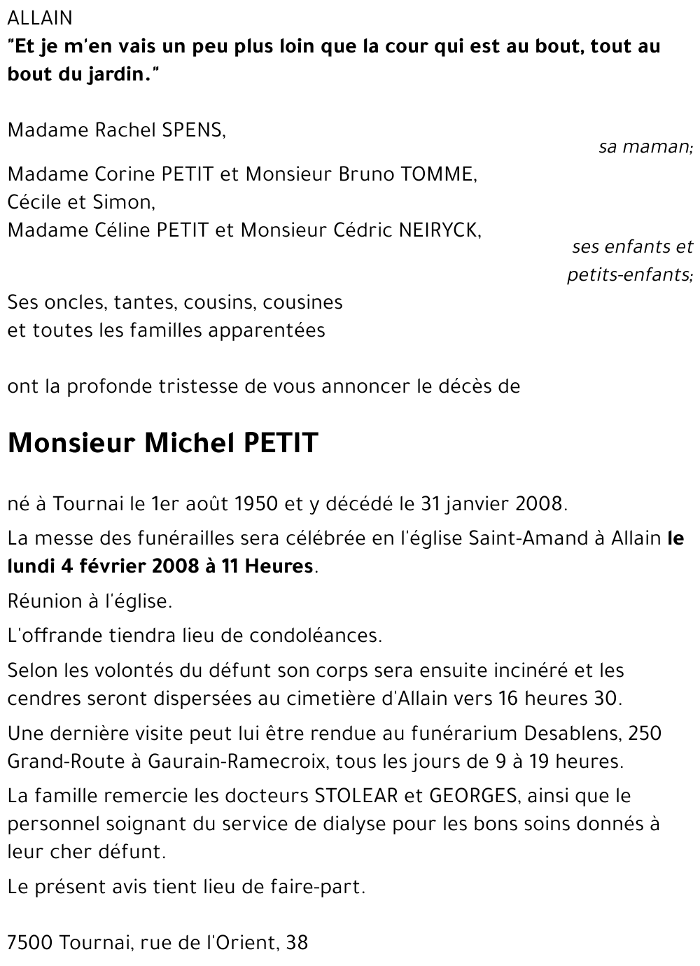 Michel PETIT