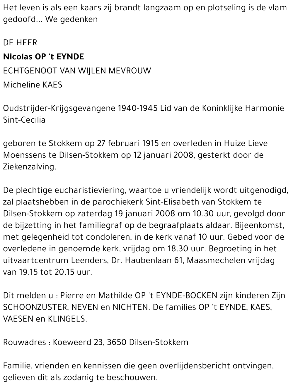 Nicolas Op 't eynde