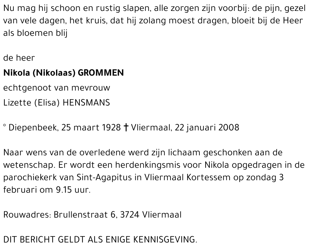 Nikola (Nikolaas) Grommen