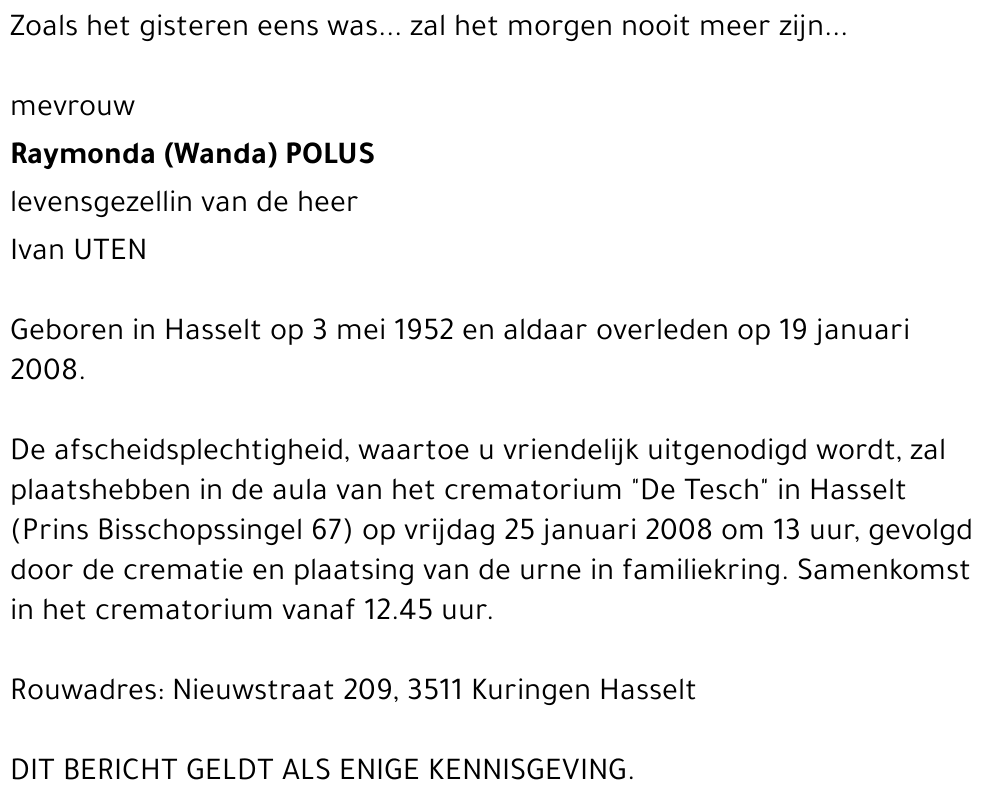 Raymonda (Wanda) Polus